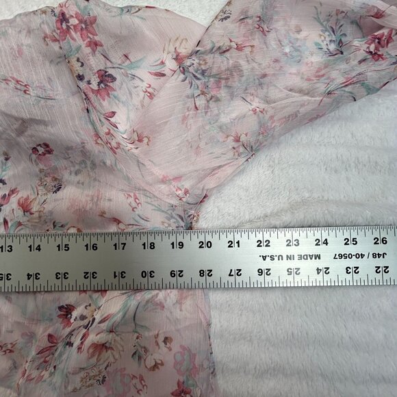 Sundance Womens Floral Muse Top Ruffle Long Sleeve Blouse Large Pink Multi NWOT - Picture 6 of 8